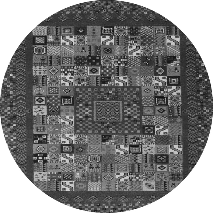 Square Abstract Gray Contemporary Rug, con1345gry