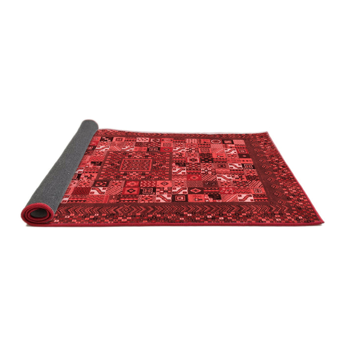 Abstract Red Contemporary Area Rugs