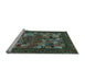 Sideview of Machine Washable Abstract Light Blue Contemporary Rug, wshcon1345lblu