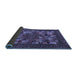 Sideview of Abstract Blue Contemporary Rug, con1345blu