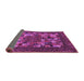 Sideview of Abstract Purple Contemporary Rug, con1345pur