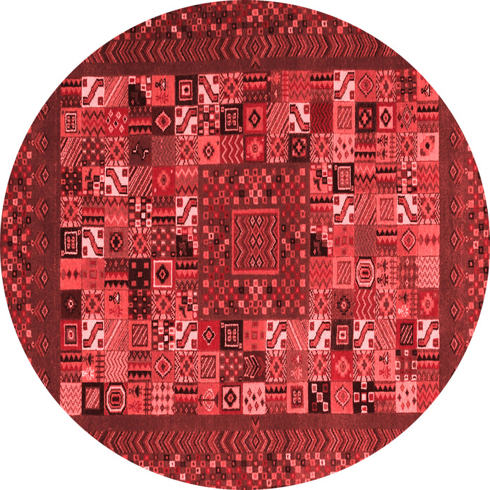 Abstract Red Contemporary Rug, con1345red