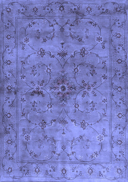 Abstract Blue Contemporary Rug, con1346blu