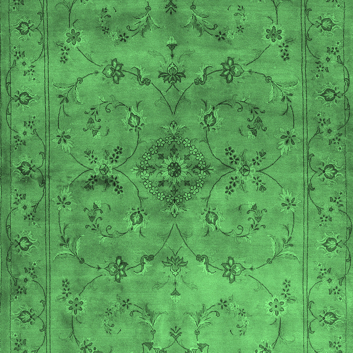 Machine Washable Abstract Emerald Green Contemporary Area Rugs, wshcon1346emgrn