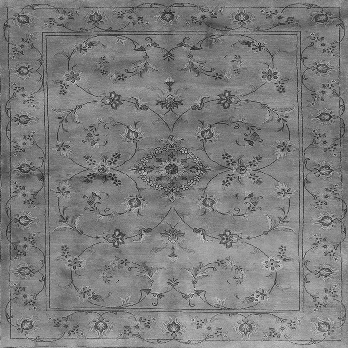 Round Machine Washable Abstract Gray Contemporary Rug, wshcon1346gry