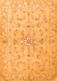 Abstract Orange Contemporary Rug, con1347org