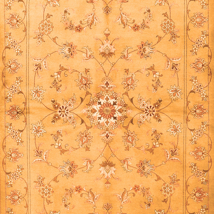 Abstract Orange Contemporary Rug, con1347org
