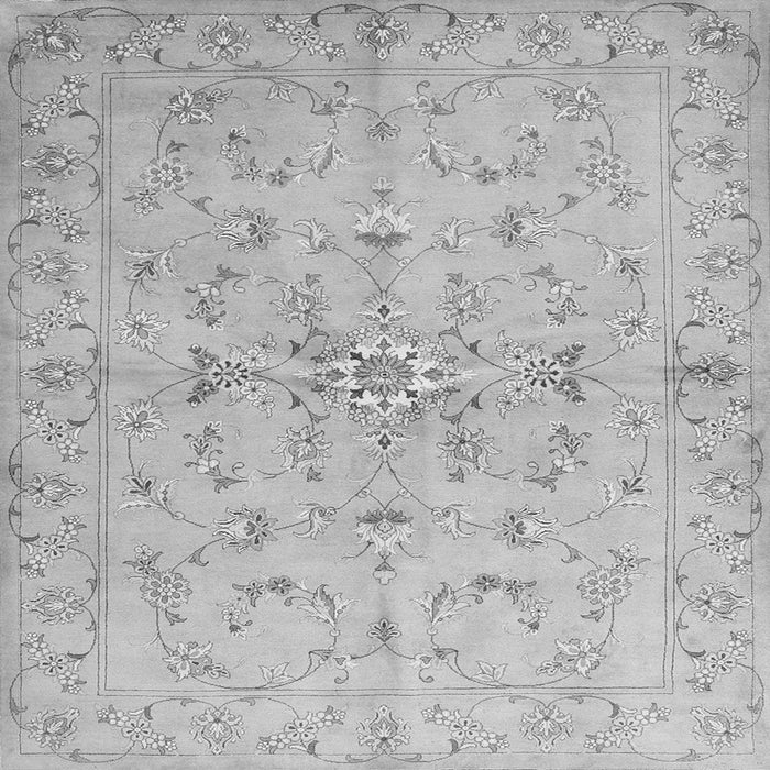 Round Machine Washable Abstract Gray Contemporary Rug, wshcon1347gry