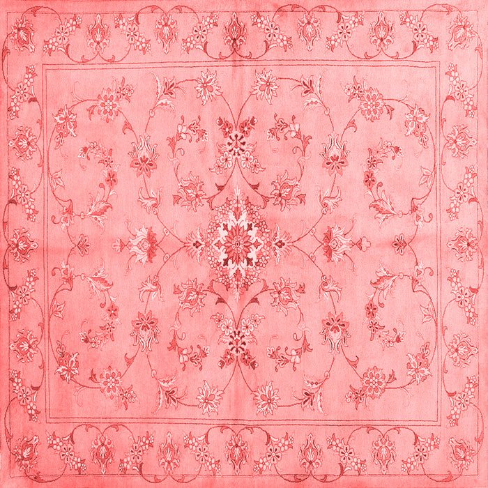 Machine Washable Abstract Red Contemporary Rug, wshcon1347red
