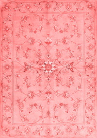 Abstract Red Contemporary Rug, con1347red