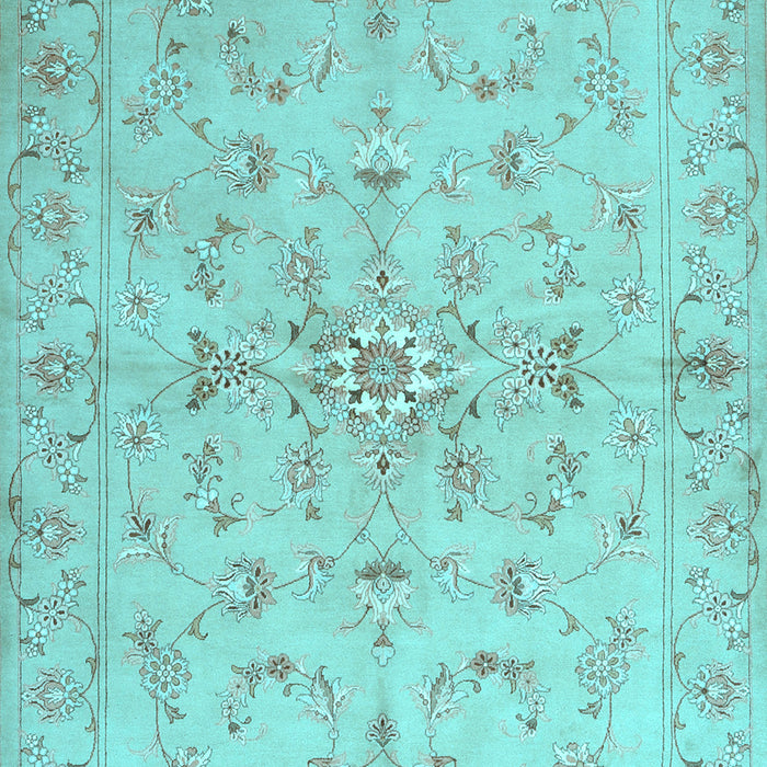 Machine Washable Abstract Light Blue Contemporary Rug, wshcon1347lblu