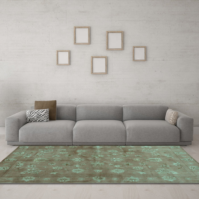 Machine Washable Abstract Light Blue Contemporary Rug in a Living Room, wshcon1348lblu