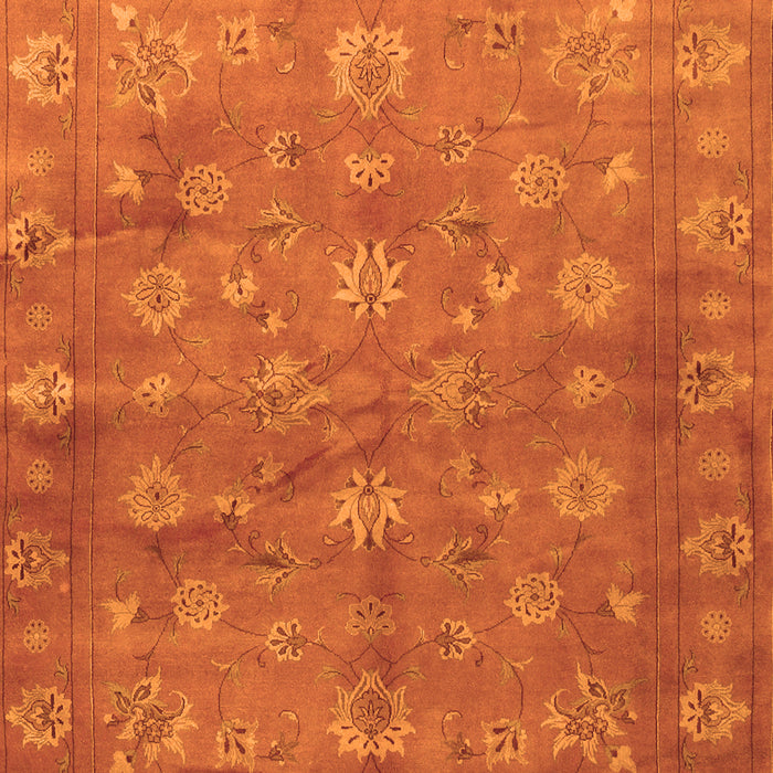 Abstract Orange Contemporary Rug, con1348org