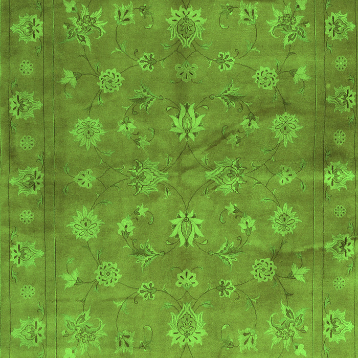 Abstract Green Contemporary Rug, con1348grn
