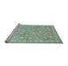 Sideview of Machine Washable Abstract Light Blue Contemporary Rug, wshcon1349lblu