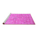 Sideview of Machine Washable Abstract Purple Contemporary Area Rugs, wshcon1349pur