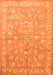 Abstract Orange Contemporary Rug, con1349org