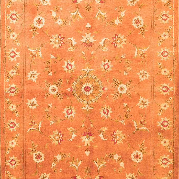 Abstract Orange Contemporary Rug, con1349org