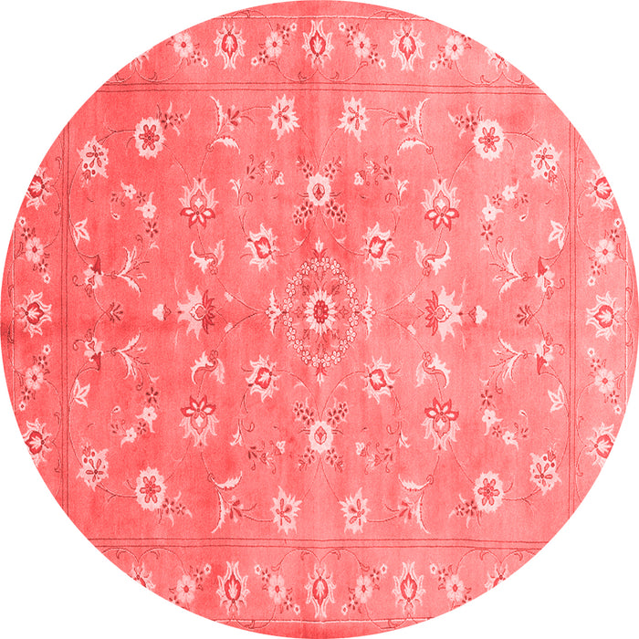 Machine Washable Abstract Red Contemporary Rug, wshcon1349red