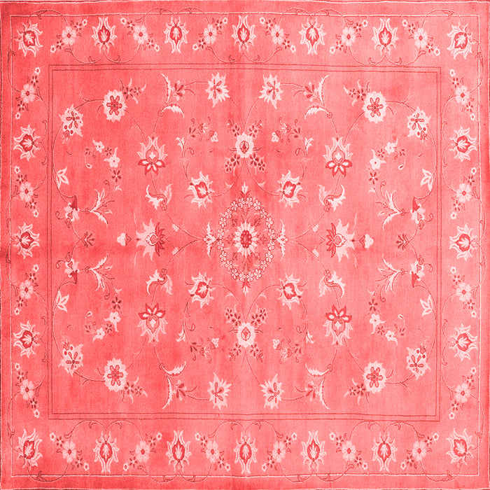 Machine Washable Abstract Red Contemporary Rug, wshcon1349red