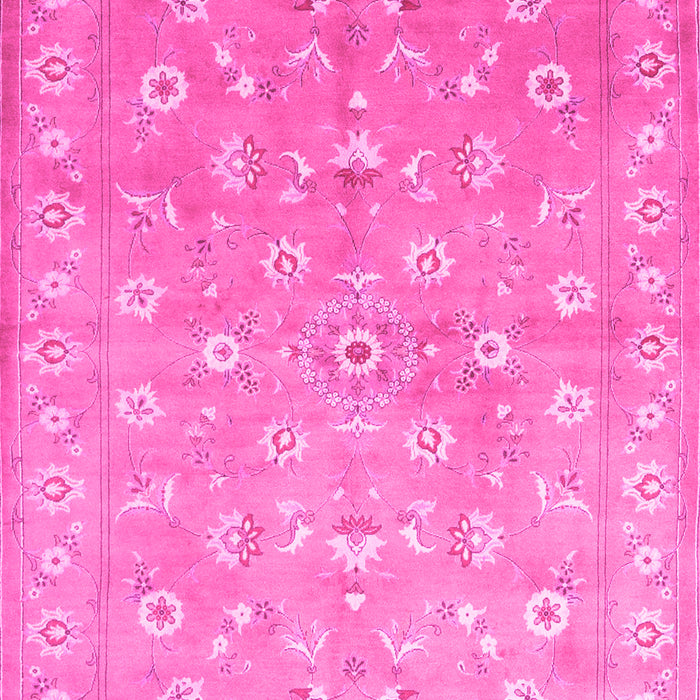 Machine Washable Abstract Pink Contemporary Rug, wshcon1349pnk