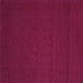 Square Machine Washable Abstract Purple Contemporary Area Rugs, wshcon134pur