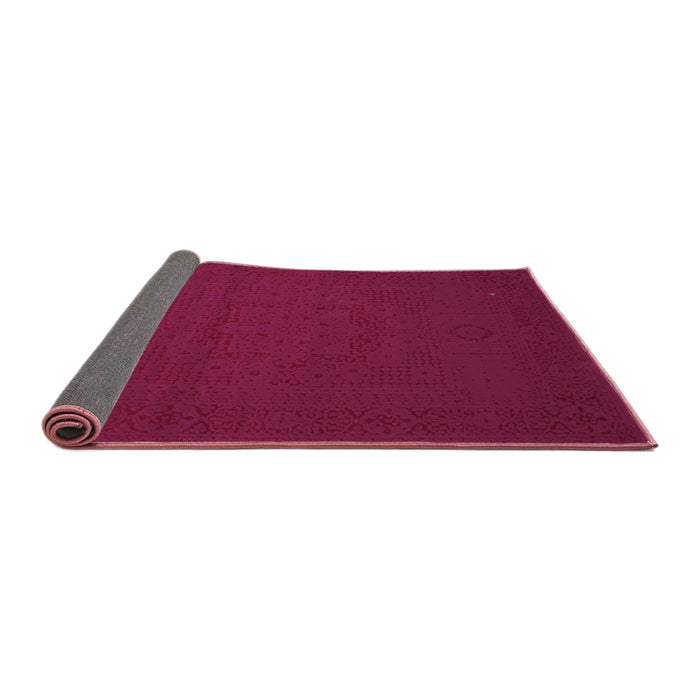 Sideview of Abstract Purple Contemporary Rug, con134pur