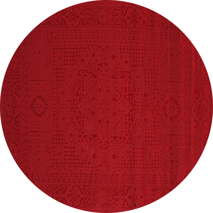 Machine Washable Abstract Red Contemporary Rug, wshcon134red