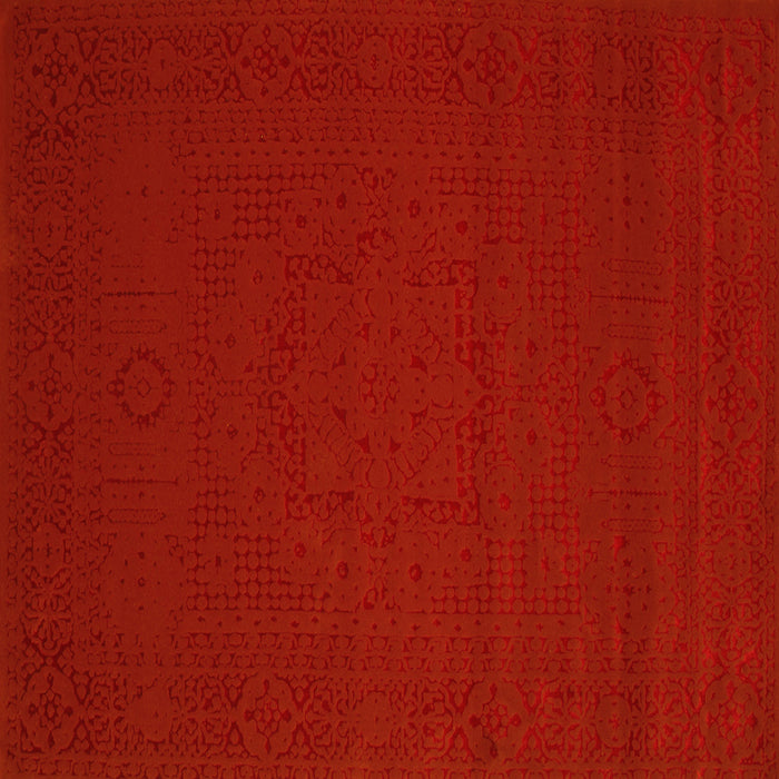 Square Abstract Yellow Contemporary Rug, con134yw