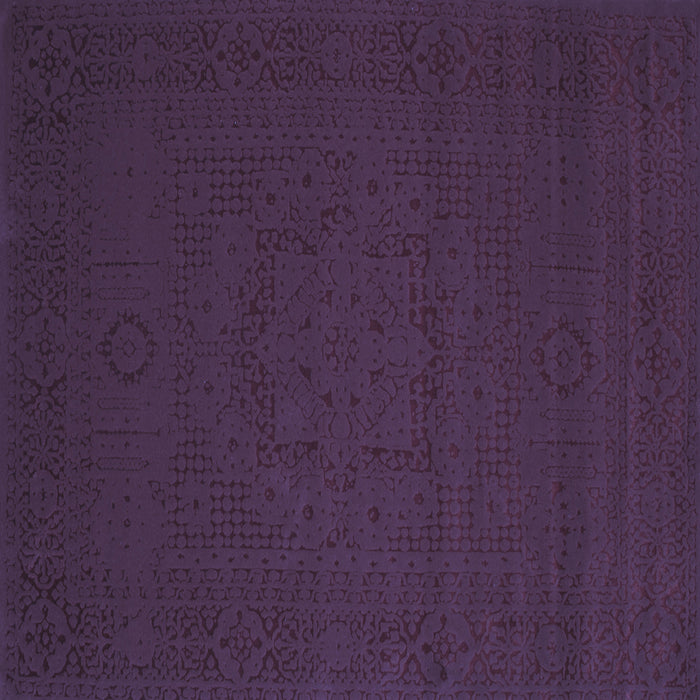 Square Abstract Blue Contemporary Rug, con134blu