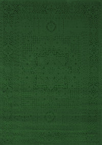 Abstract Emerald Green Contemporary Rug, con134emgrn