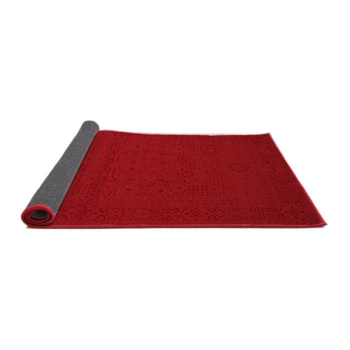 Abstract Red Contemporary Area Rugs