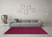 Machine Washable Abstract Purple Contemporary Area Rugs in a Living Room, wshcon134pur