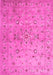 Abstract Pink Contemporary Rug, con1350pnk