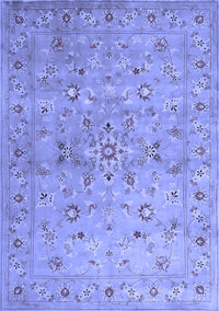 Abstract Blue Contemporary Rug, con1350blu