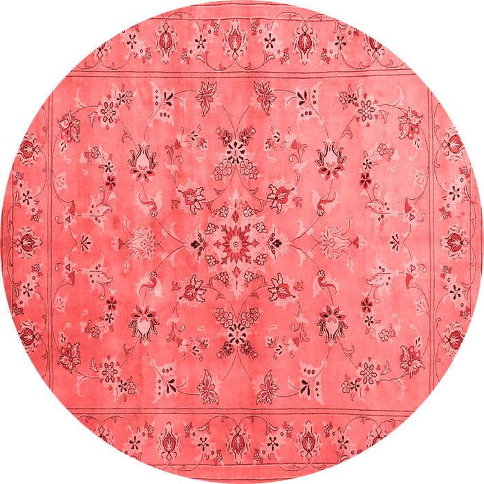 Machine Washable Abstract Red Contemporary Rug, wshcon1350red