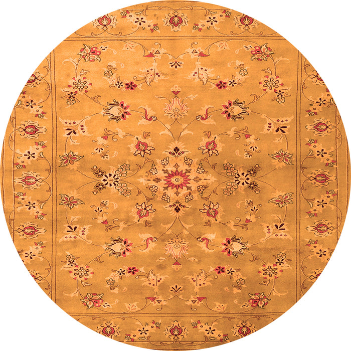 Machine Washable Abstract Orange Contemporary Area Rugs, wshcon1350org