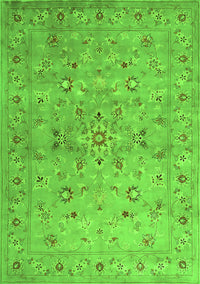 Abstract Green Contemporary Rug, con1350grn