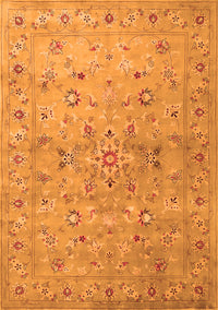 Abstract Orange Contemporary Rug, con1350org