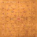 Serging Thickness of Abstract Orange Contemporary Rug, con1350org