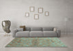 Machine Washable Abstract Light Blue Contemporary Rug in a Living Room, wshcon1351lblu