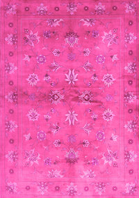 Abstract Pink Contemporary Rug, con1351pnk