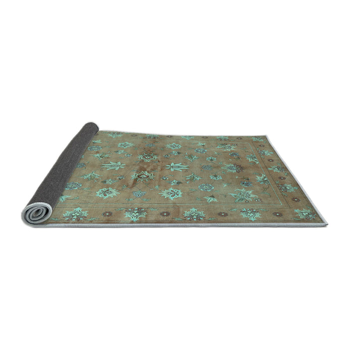 Sideview of Abstract Light Blue Contemporary Rug, con1351lblu