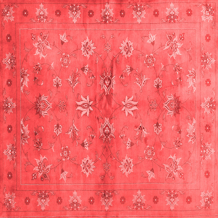 Machine Washable Abstract Red Contemporary Rug, wshcon1351red