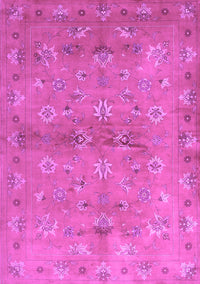 Abstract Purple Contemporary Rug, con1351pur