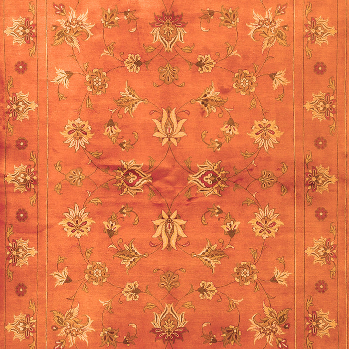Serging Thickness of Machine Washable Abstract Orange Contemporary Area Rugs, wshcon1351org