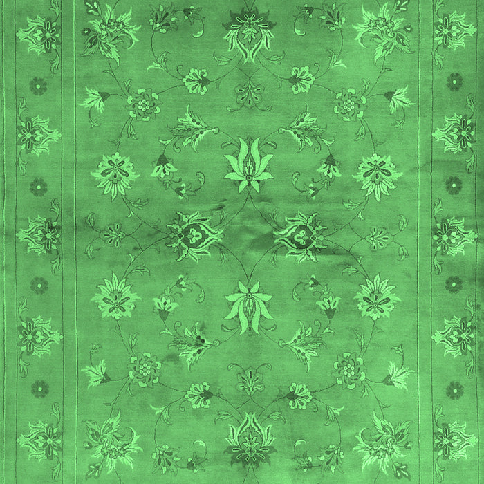 Abstract Emerald Green Contemporary Rug, con1351emgrn