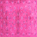 Square Abstract Pink Contemporary Rug, con1351pnk