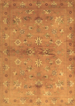 Abstract Brown Contemporary Rug, con1351brn