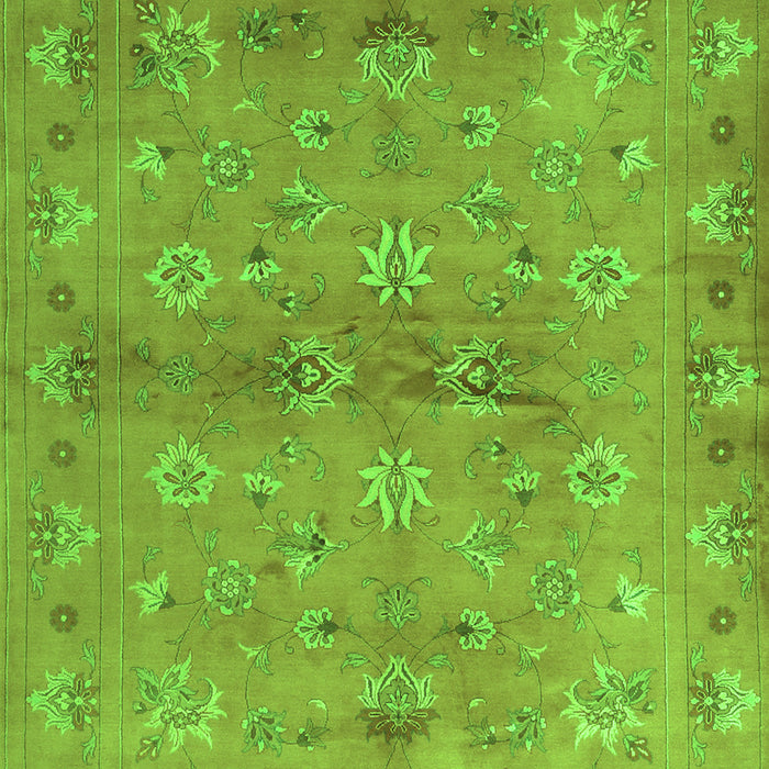 Abstract Green Contemporary Rug, con1351grn
